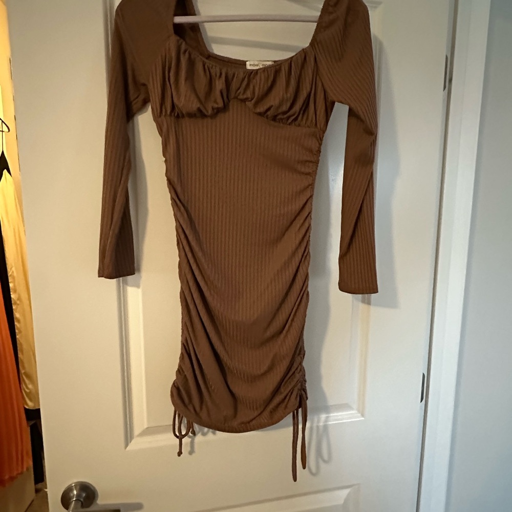 Moa Moa Tan Long Sleeve Dress
